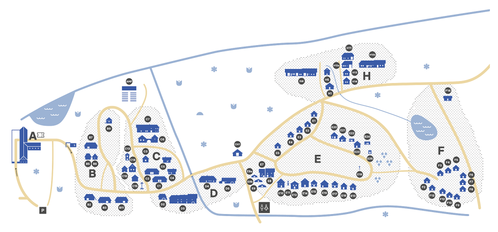 Mapa areálu skanzenu